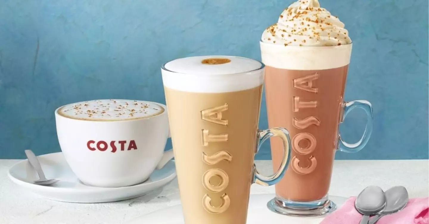 The Hot Cross Bun Cappuccino, Latte, and Hot Chocolate. (