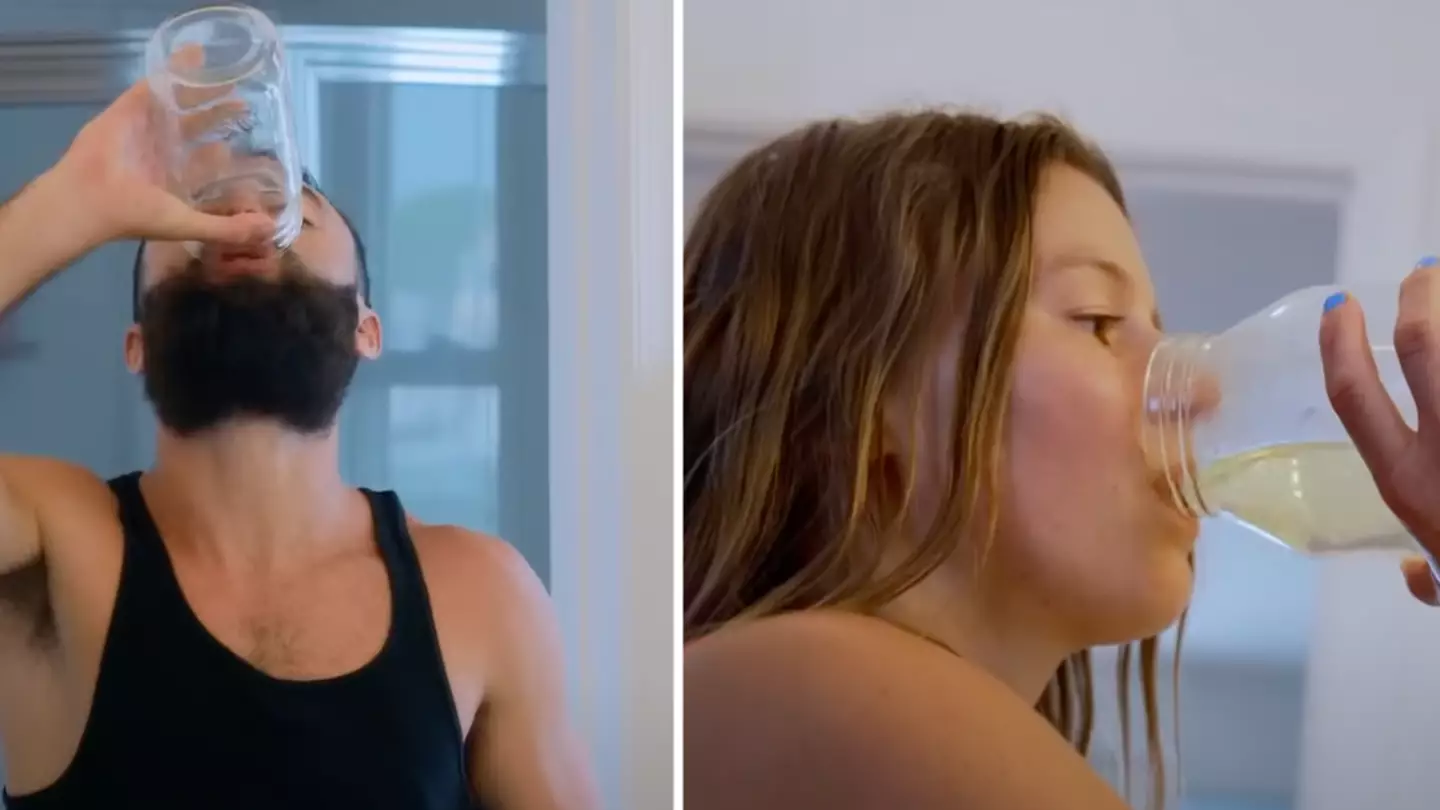 Couple who drink own urine have also tried each other's for 'surprising' reason