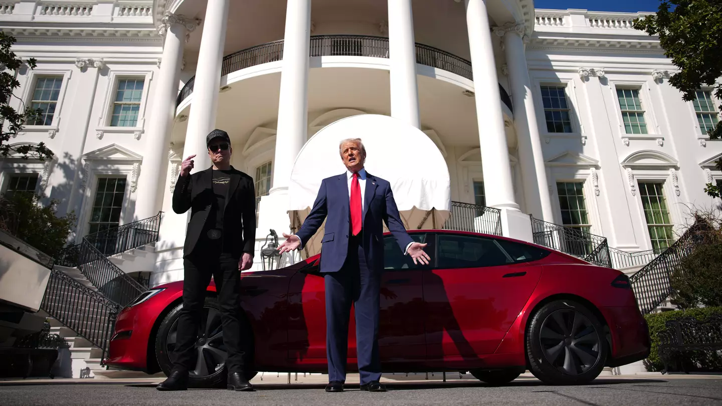 Donald Trump just made a massive show of buying Elon Musk’s Tesla but there’s one major problem which makes no sense