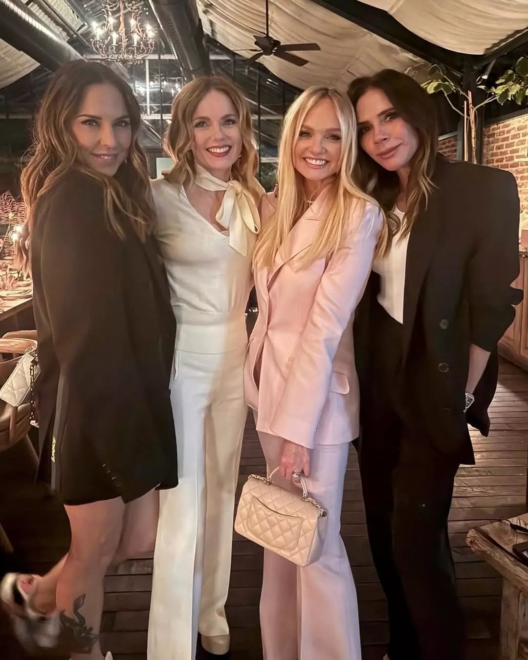Spice Girls fans were thrilled to see the gang back together for Emma Bunton's 50th birthday celebration (Instagram/@victoriabeckham)