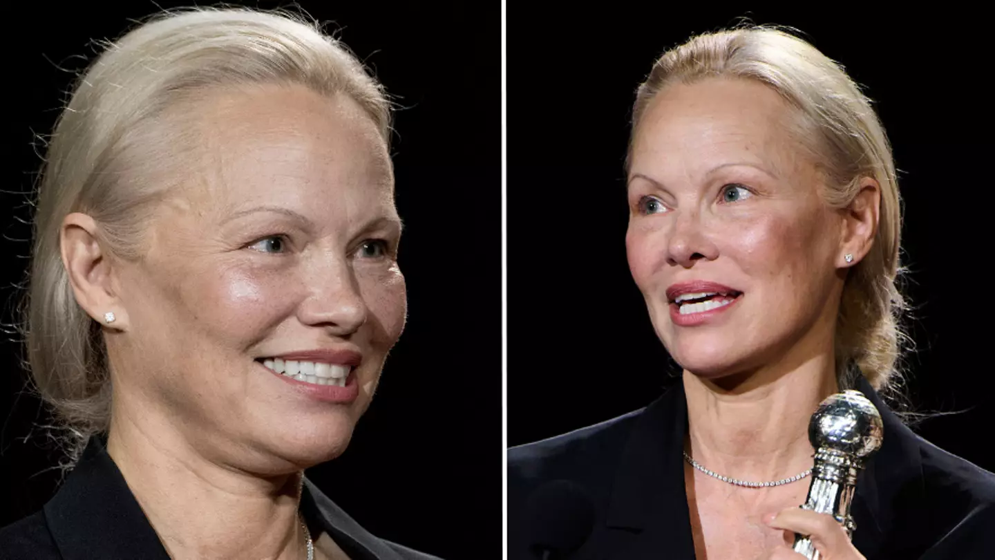Pamela Anderson praised for turning up to event with no make-up at all but there’s a sad reason behind it