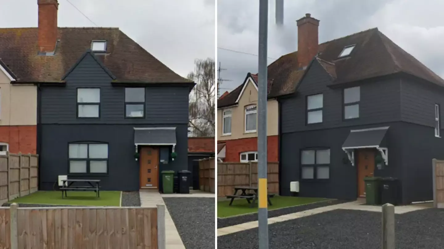 Furious neighbours slam 'hideous' home with fake grass and 'ugly' paint job