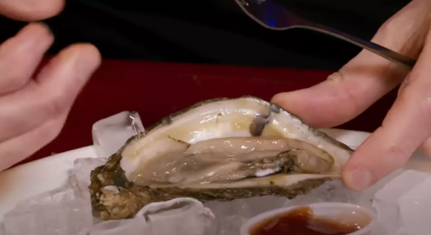 He refuses to eat the dish after closer inspection (Fox)