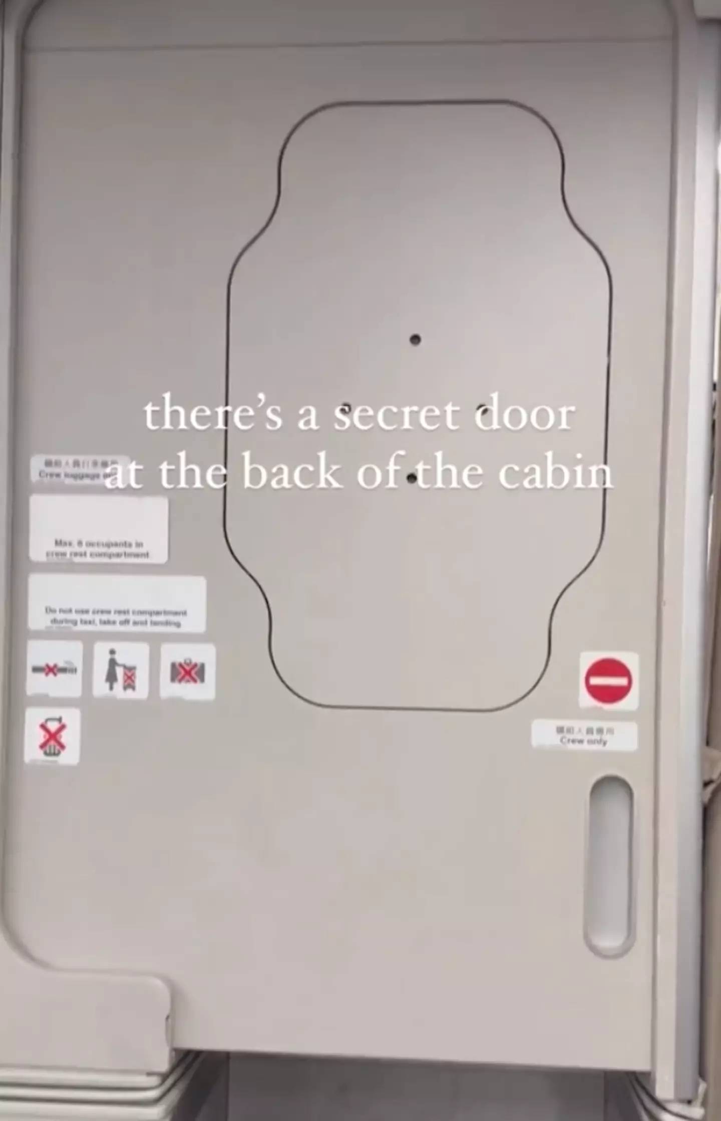Did you know there's sometimes a 'secret' cabin for crew on planes?