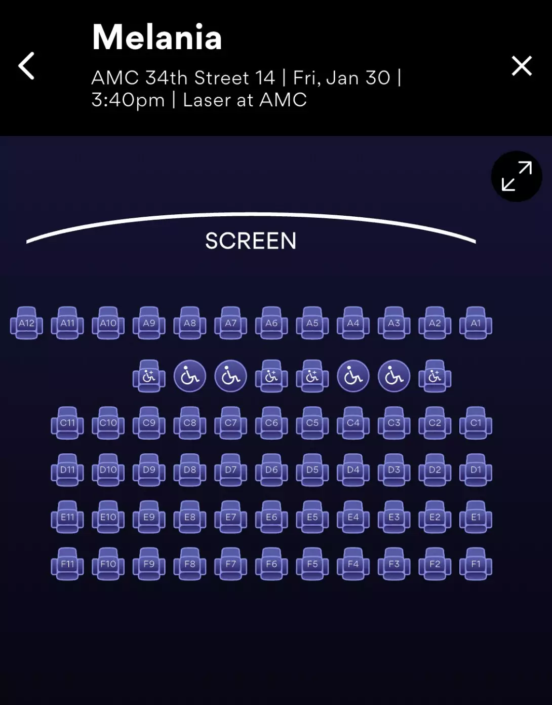 Tickets aren't exactly selling out for theatre showings of Melania (AMC)