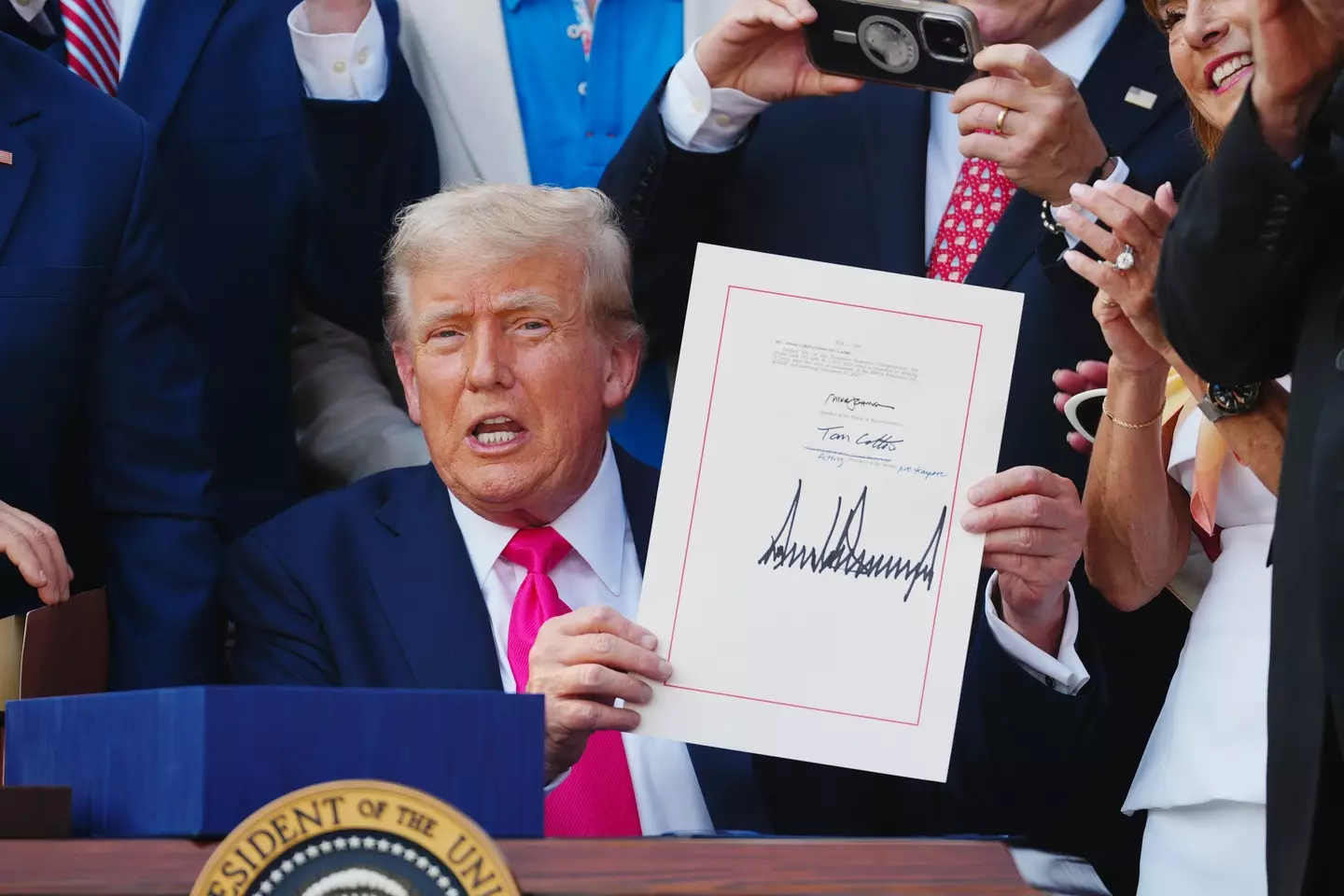 The cuts fall under Trump's 'One Big Beautiful Bill' (Bonnie Cash/UPI/Bloomberg via Getty Images)