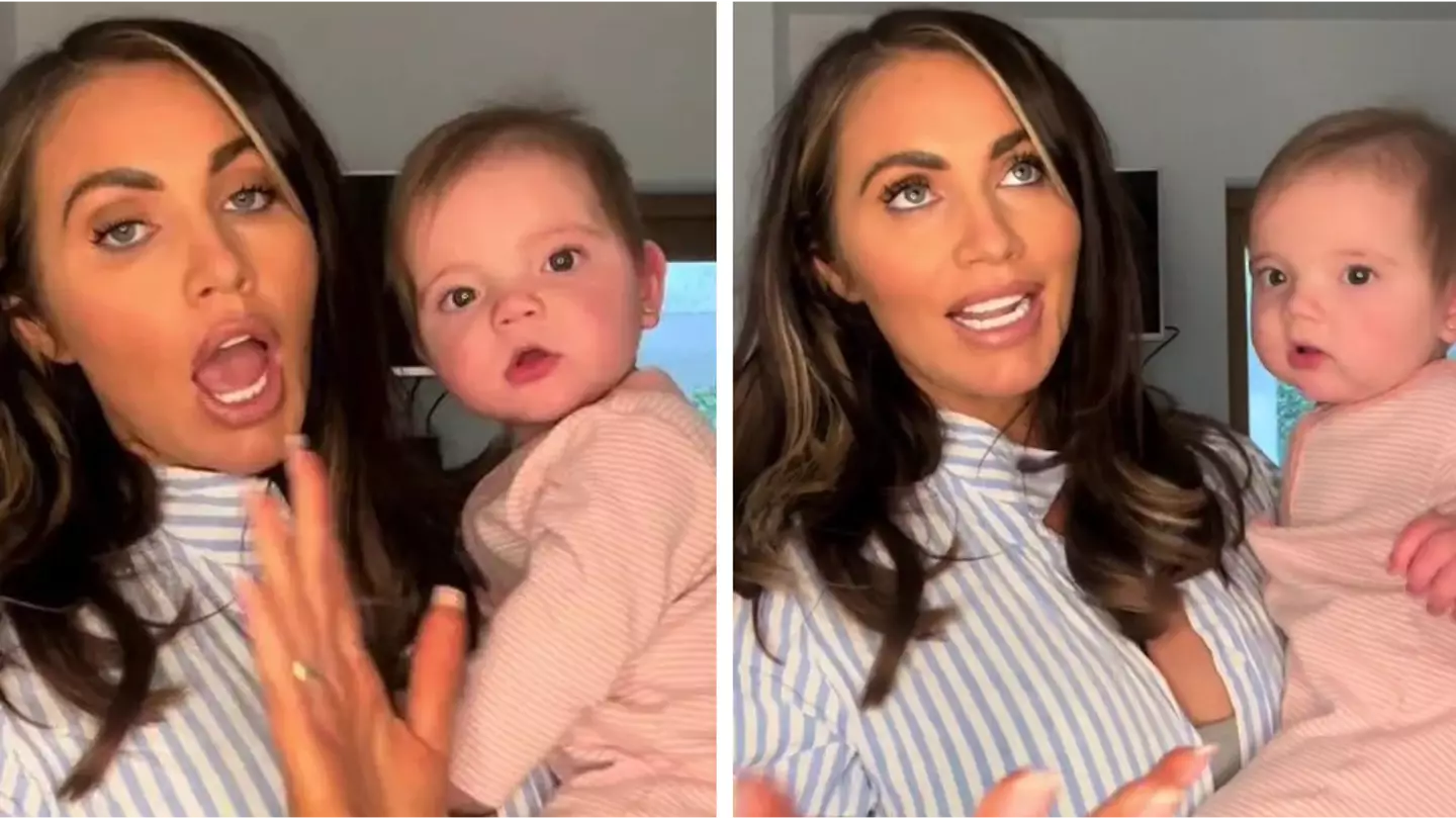 Amy Childs divides opinion after showing off baby daughter’s pierced ears