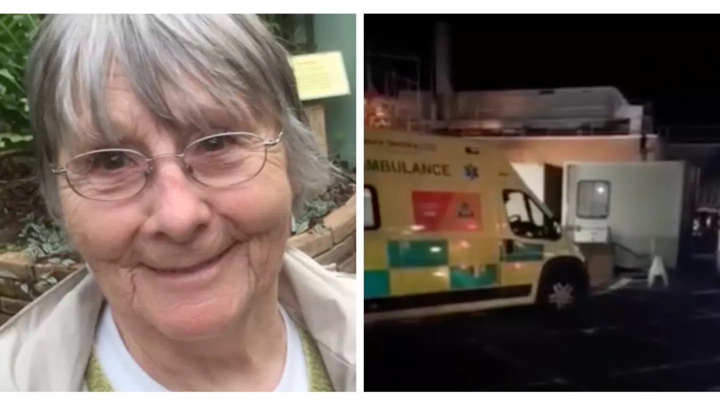 Woman shares shocking video as her elderly mum is left waiting nine hours in an ambulance