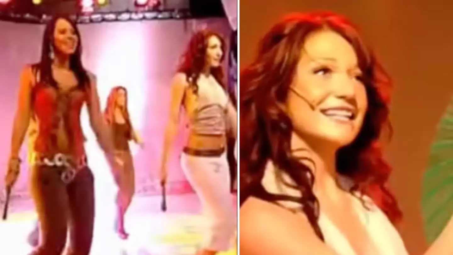 Girls Aloud fans in stitches at how Kimberley Walsh recovered from dropping her fan in iconic performance