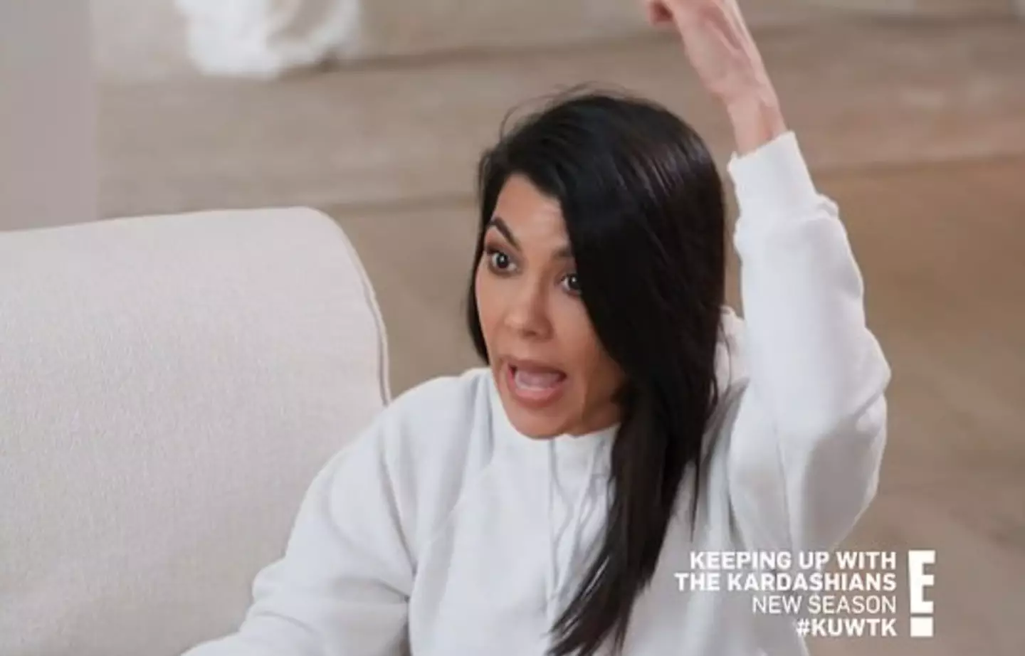 Kim pointed it out to Kourtney (