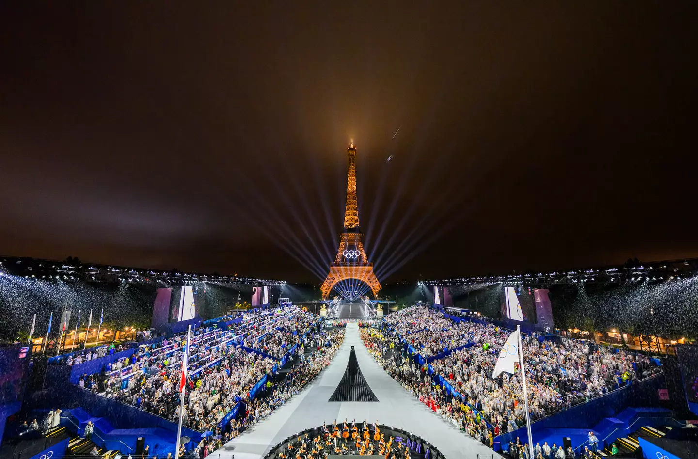 The Eiffel Tower has played a major role in the Olympics so far. (François-Xavier Marit-Pool/Getty Images)