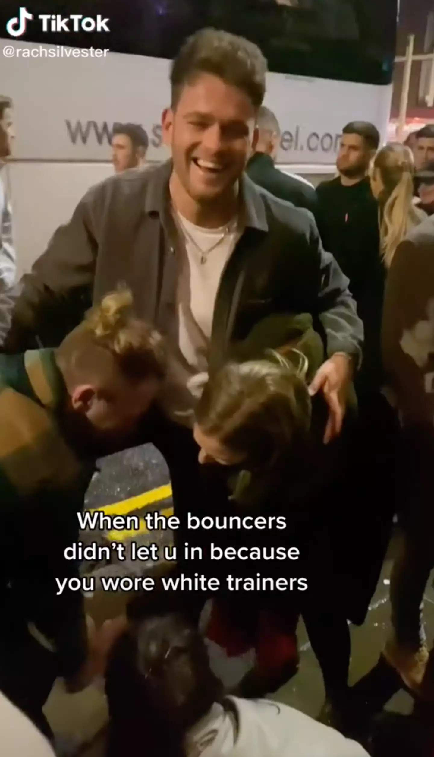 One lad couldn't get into the club: TikTok - @rachsilvester