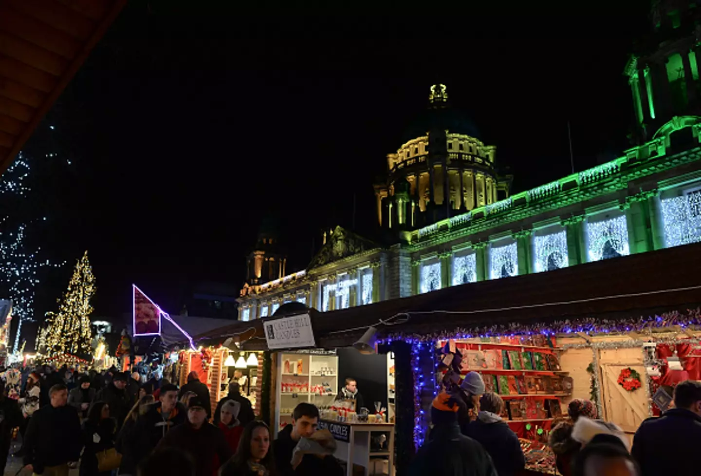 Have a go on the vintage carousel at the Belfast Christmas Market.