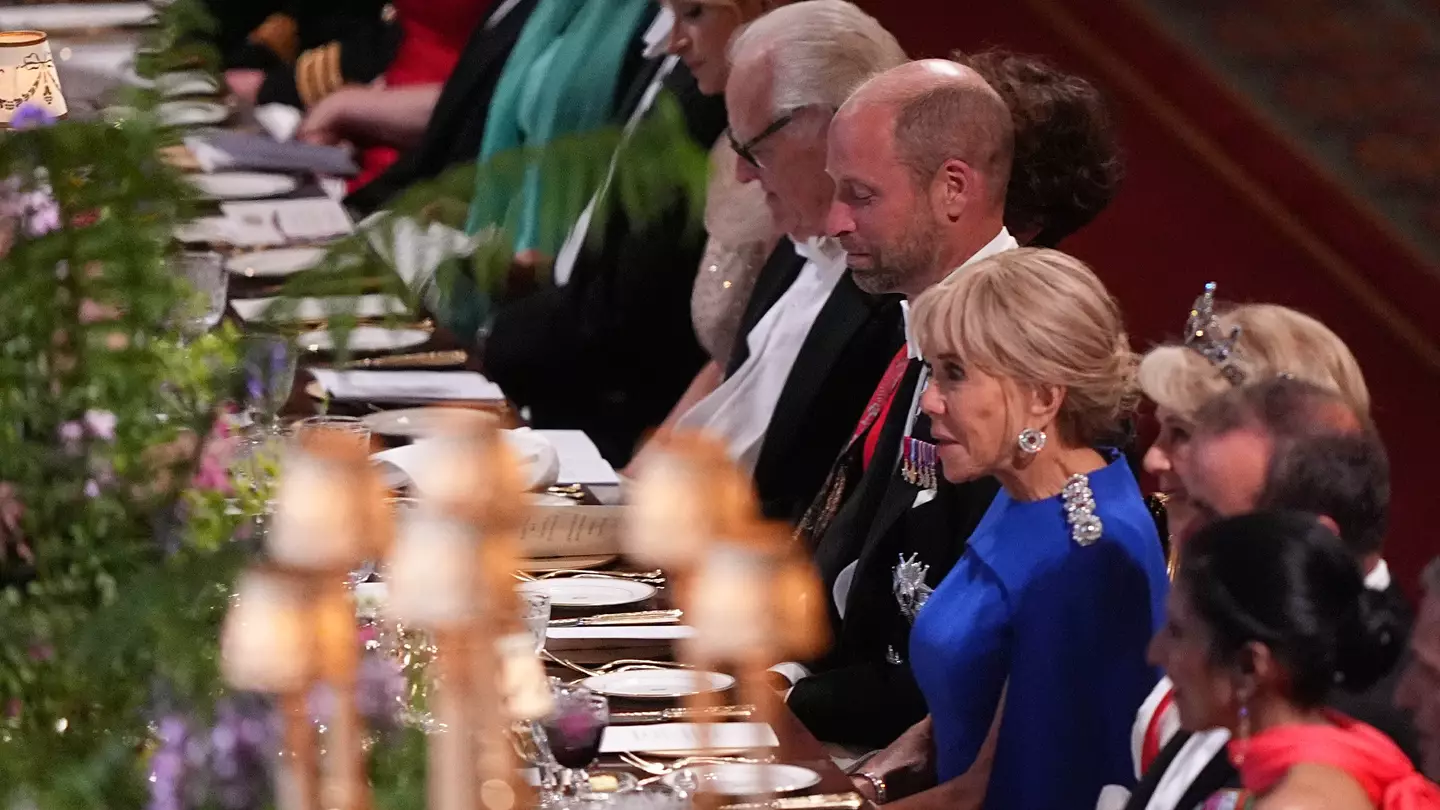President Macron’s wife Brigitte fuels heated debate after royal fans spot major issue at state dinner