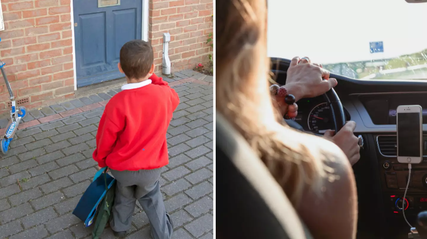 Mum left gobsmacked after 'cheeky' neighbours send son to her front door to get lift to school