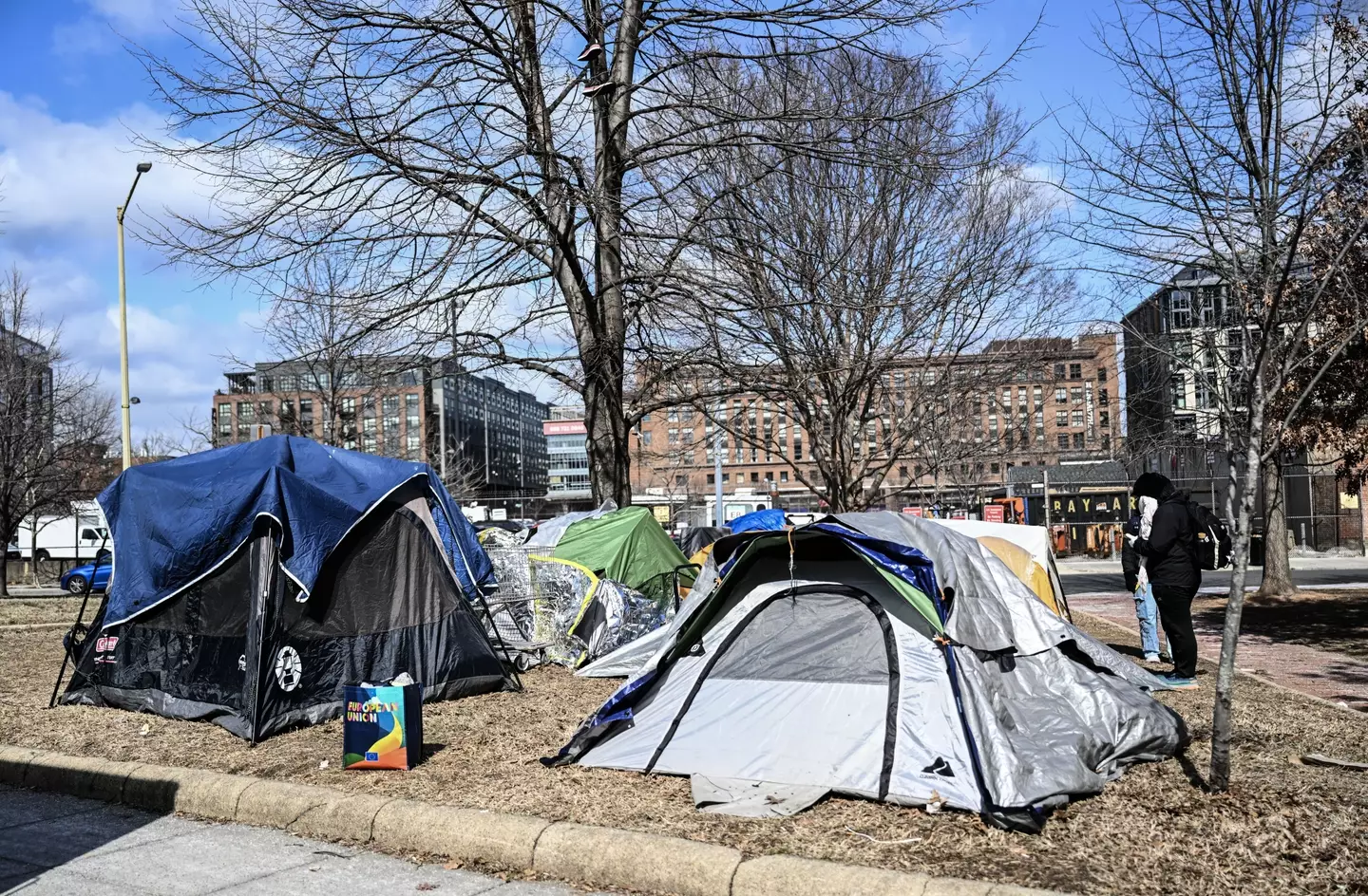 Camps have been cleared across Washington (Fatih Aktas/Anadolu via Getty Image)