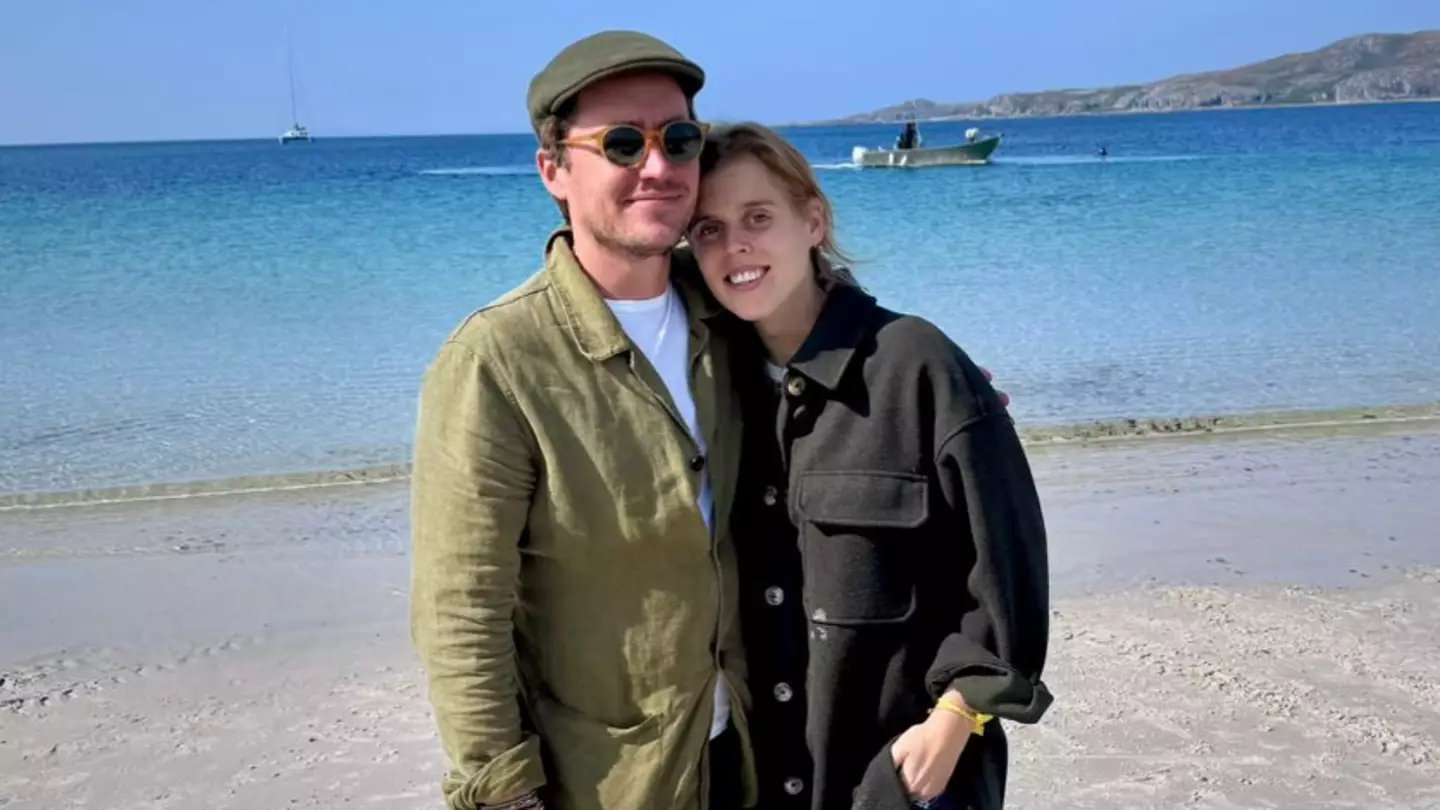 People spot unexpected detail in new photo of Princess Beatrice and her husband