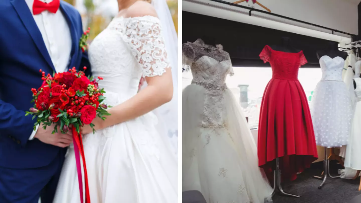 Bride-to-be reveals fiancé wants her to wear red wedding dress because she's not a virgin