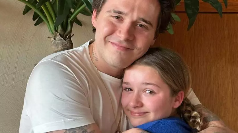 Brooklyn Beckham’s sister Harper, 14, issues heartbreaking message following feud