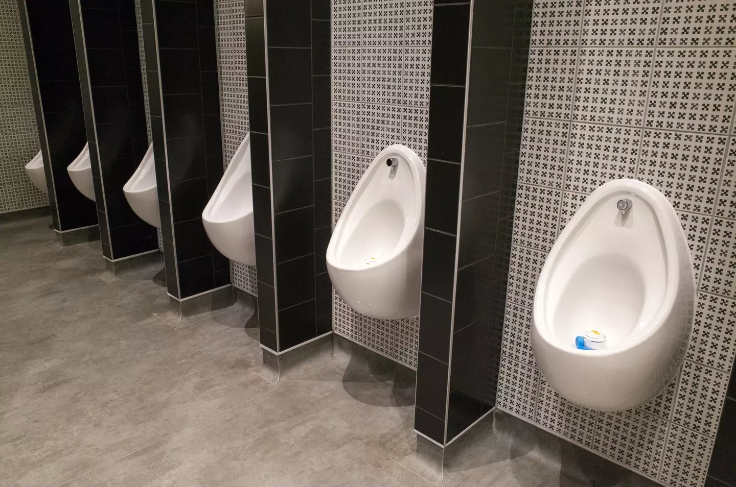 The mum won't let her son use men's toilets alone.