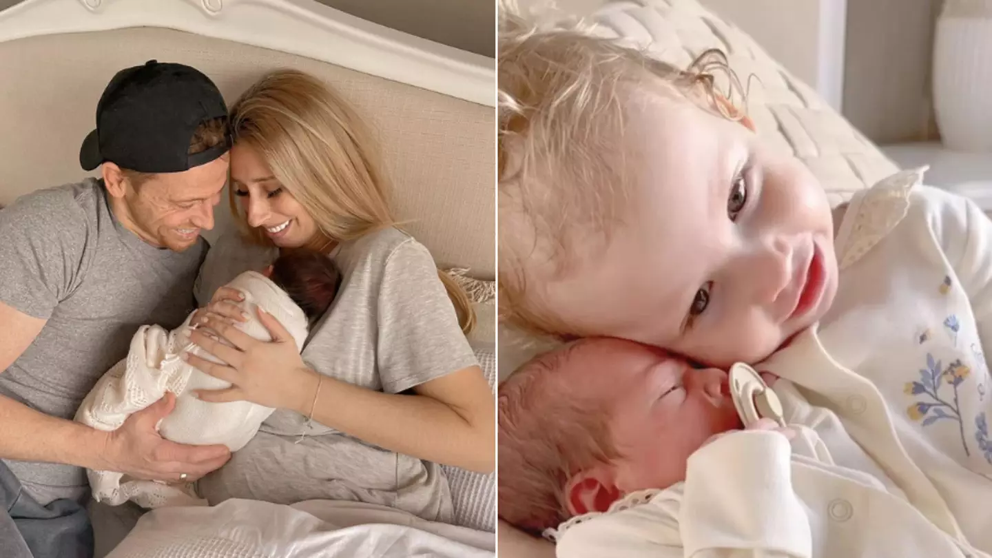 Stacey Solomon shares sweet clip of daughter Rose meeting new baby Belle for the first time