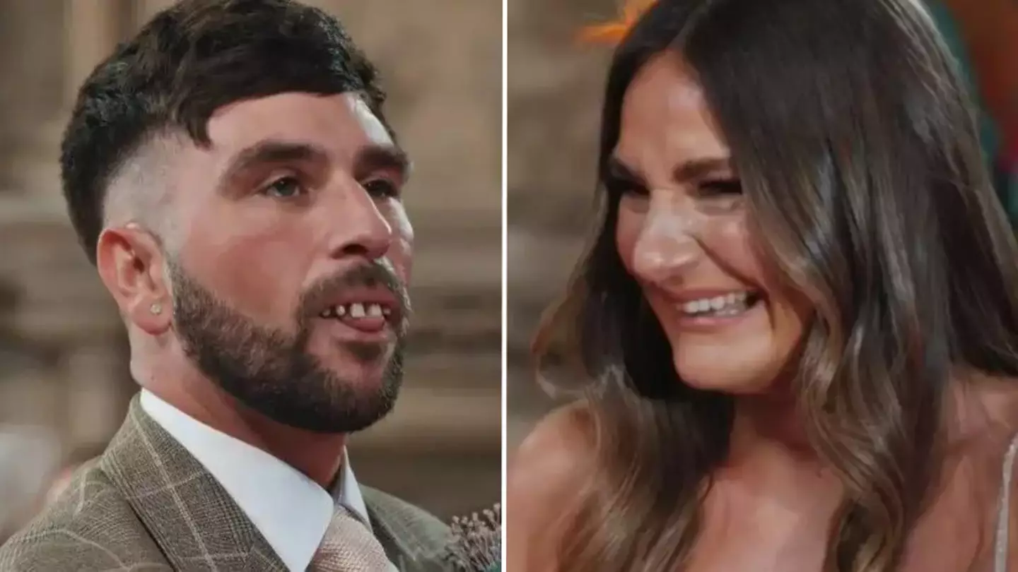 Married At First Sight UK bride has explicit three-word response after seeing husband for first time at altar
