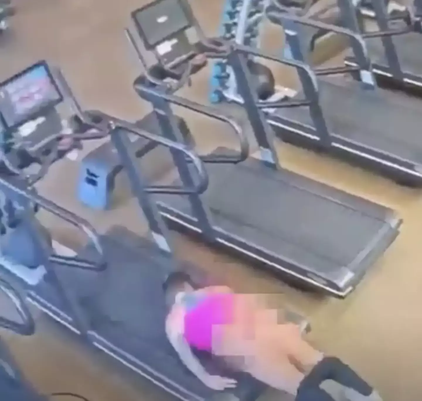 Alyssa has actually fell off the treadmill before.