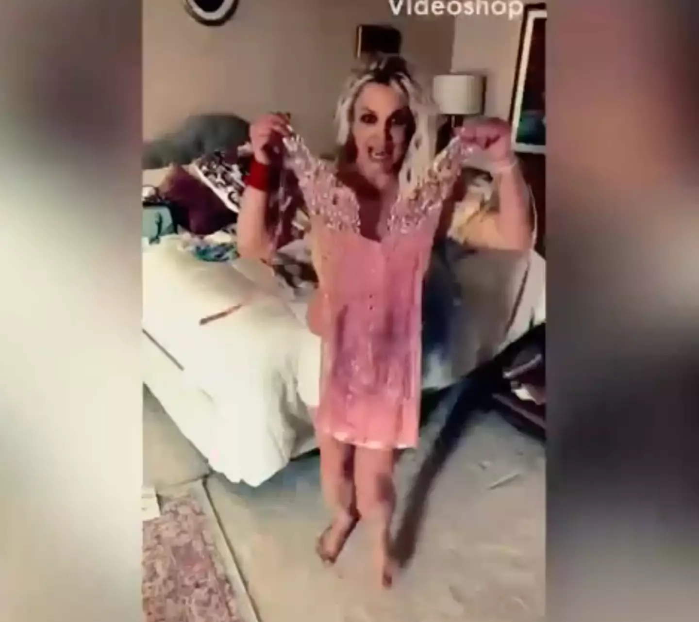 Britney Spears shared the unusual video on her Instagram.