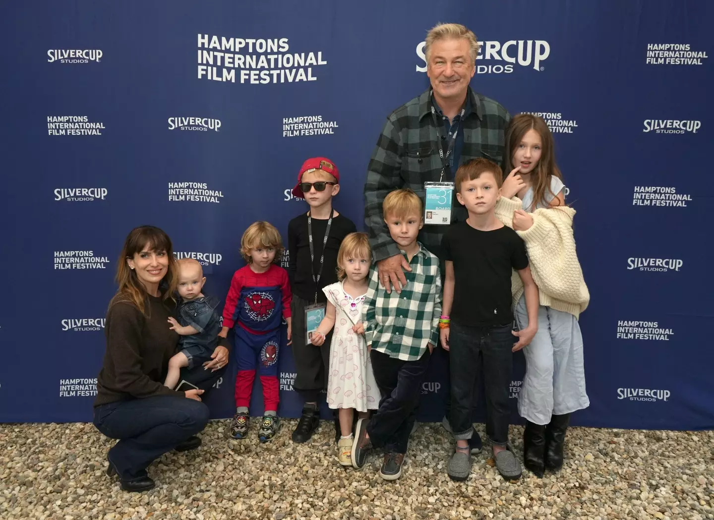 The family attended the Hamptons International Film Festival as a party of nine for the first time.