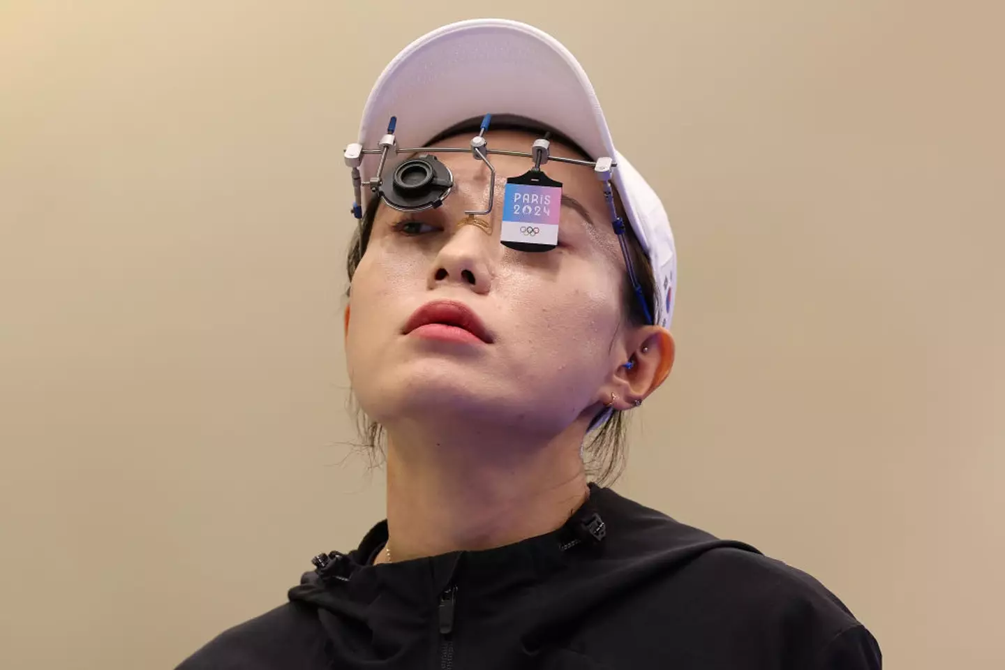 Photos of Olympic shooter Kim Ye-ji have also gone viral for polar opposite reasons. (Charles McQuillan/Getty Images)