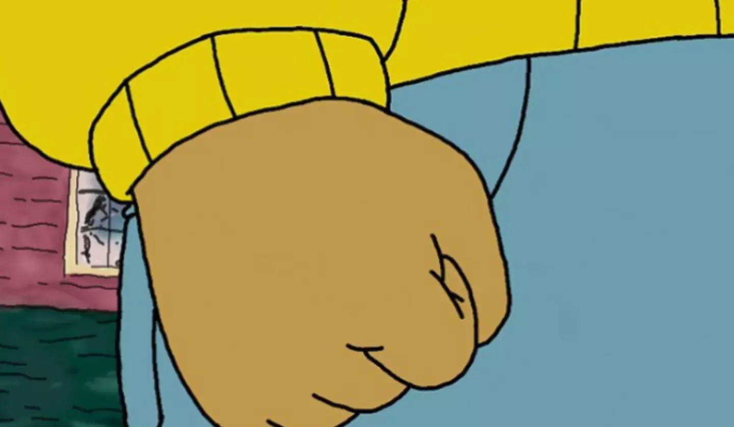 We're still seeing the Arthur fist meme on our feeds after all these years (PBS)