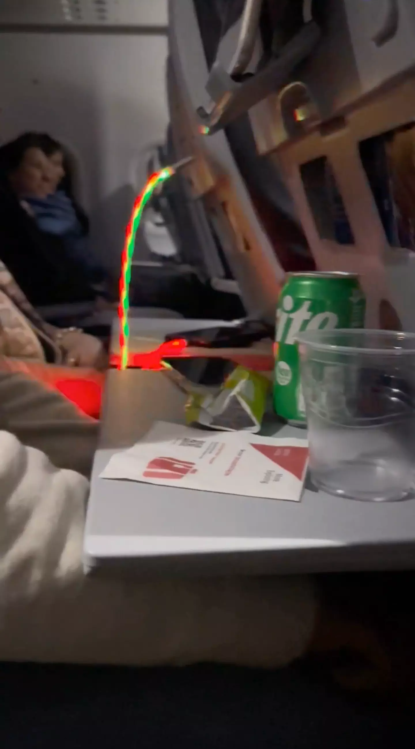 The clip sparked a heated discussion about proper plane etiquette.