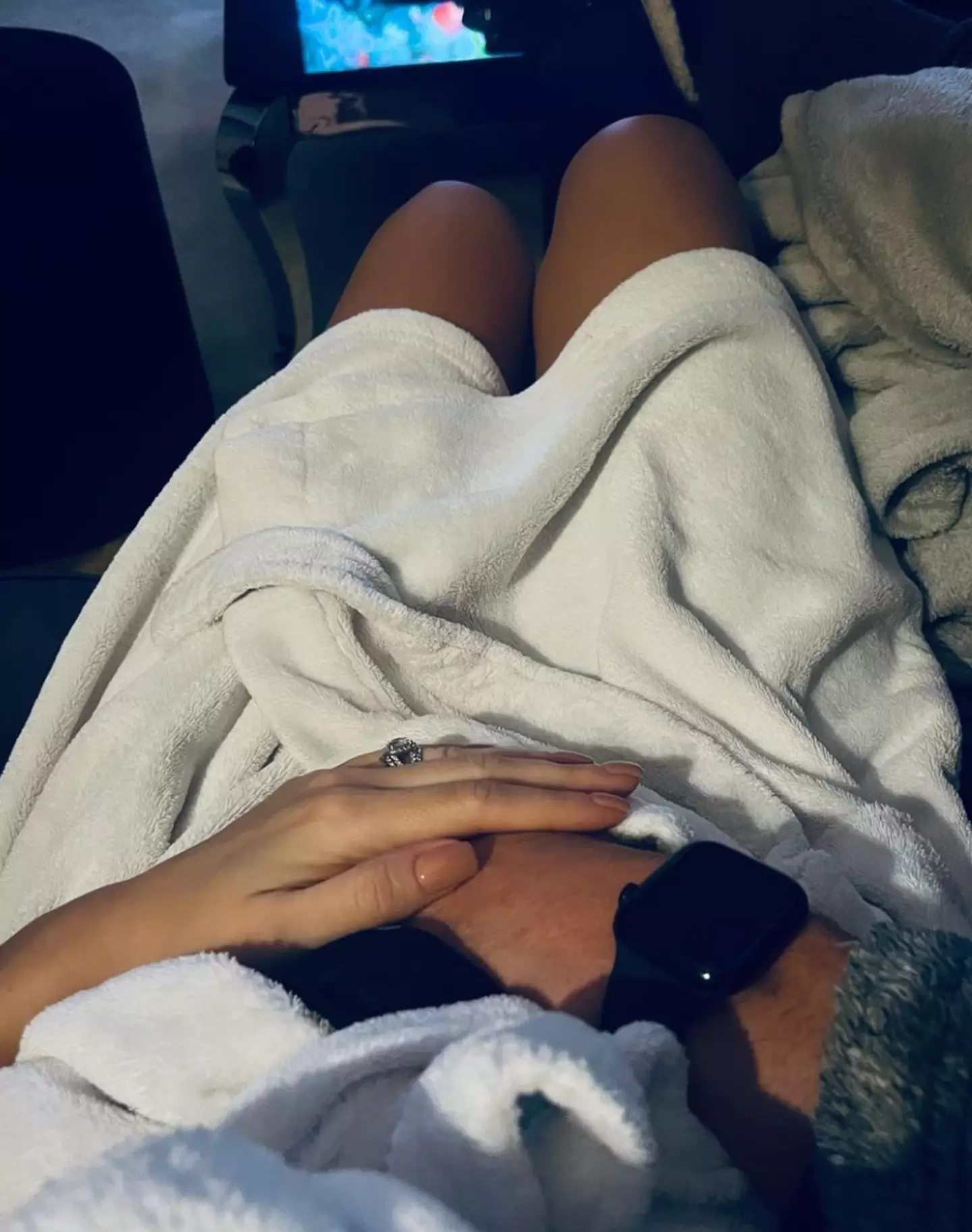 They recently posted about the baby kicking.