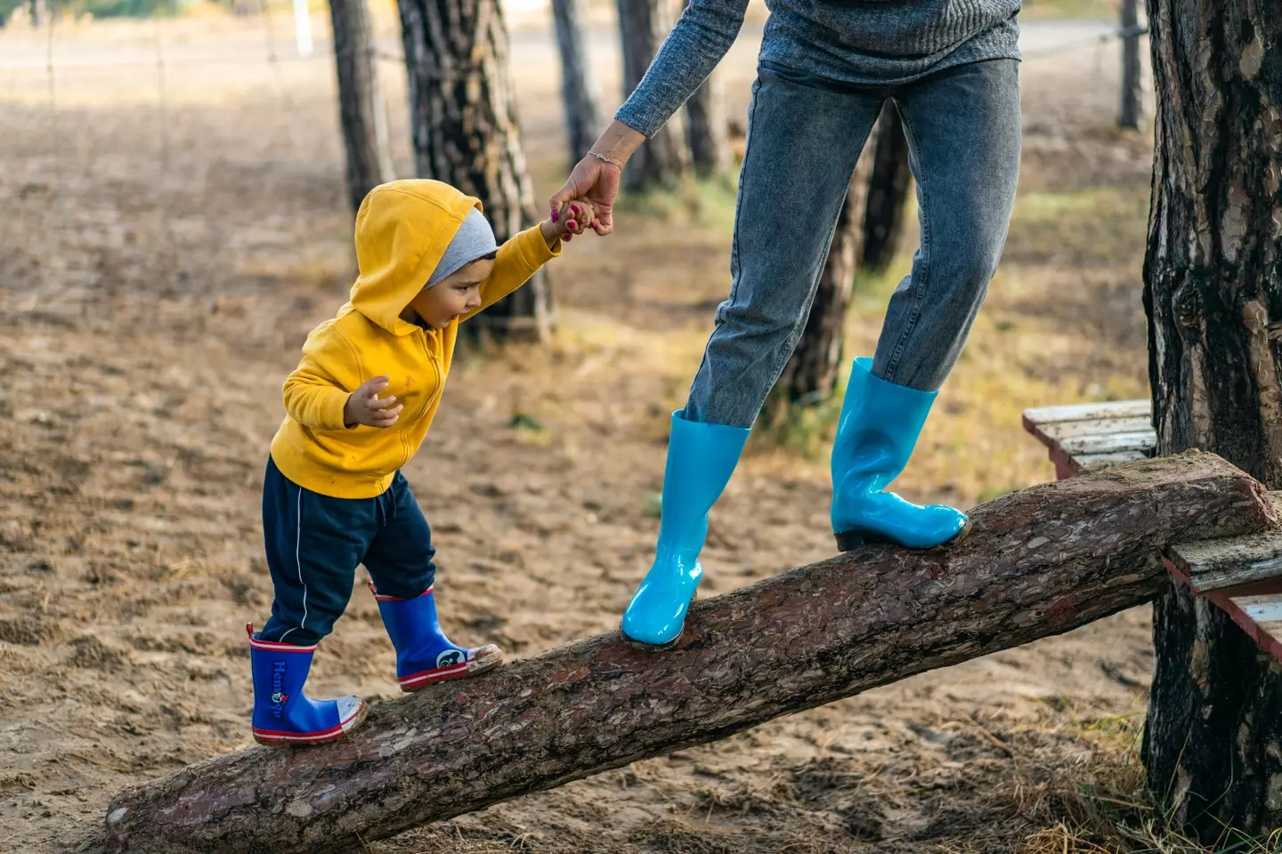 The mum was at the park with her son when she did a micro-favour for another busy parent.