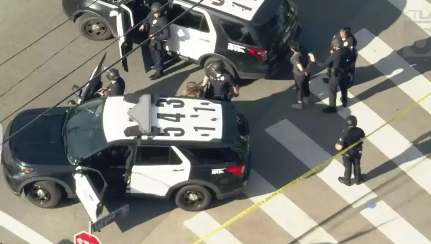 Footage of the incident went viral online (KTLA)