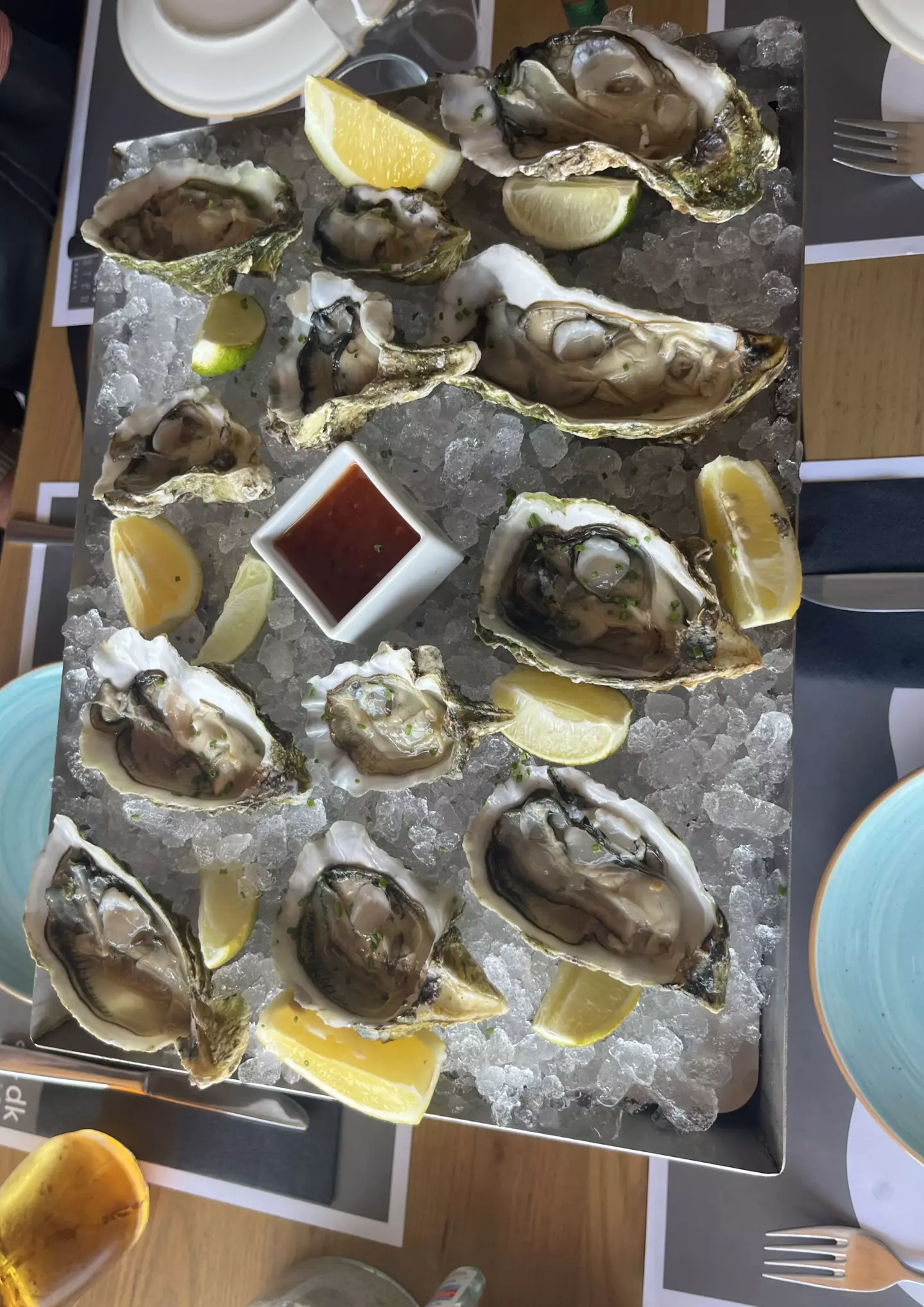 The couple were charged €30 per oyster.