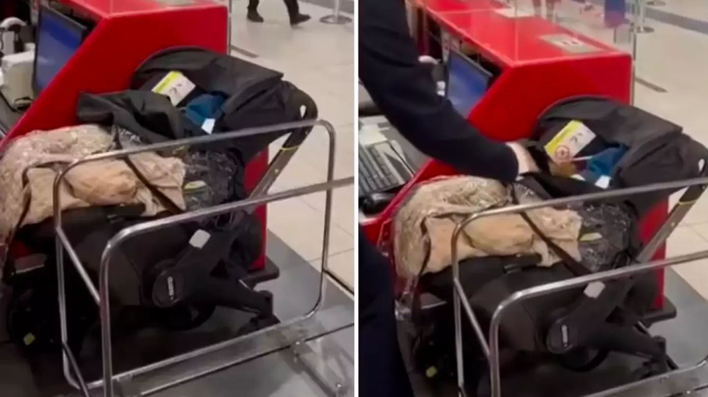 Couple detained after abandoning baby at check-in desk as they ran to catch flight