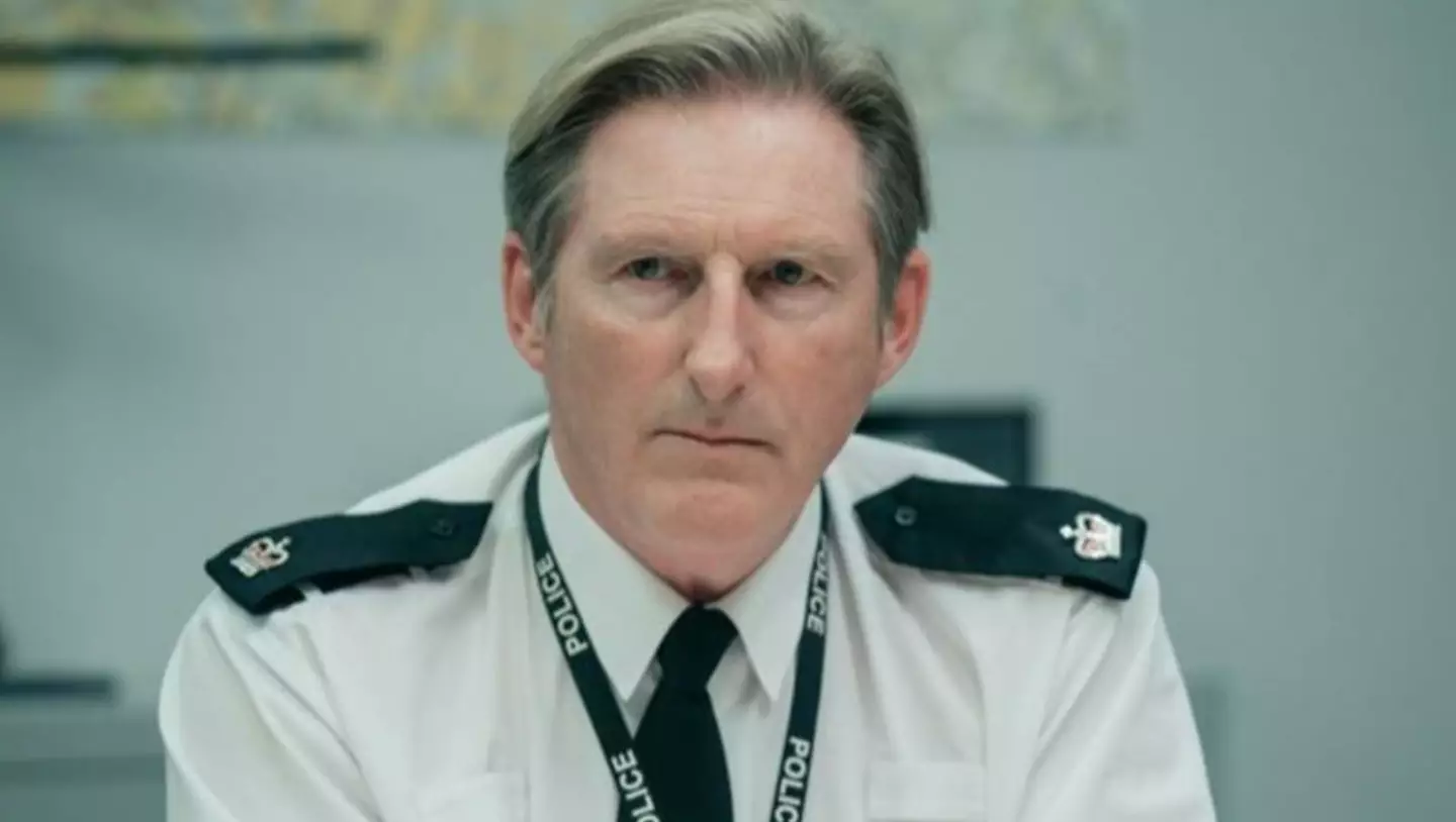Adrian previously played Ted Hastings (