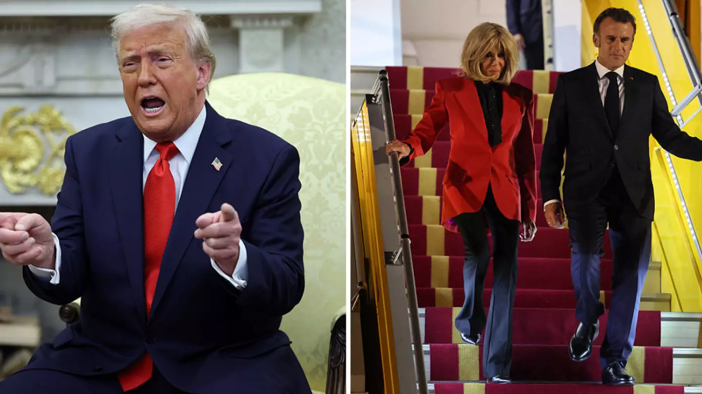 Donald Trump offers Emmanuel Macron marriage advice after his wife 'slapped' him