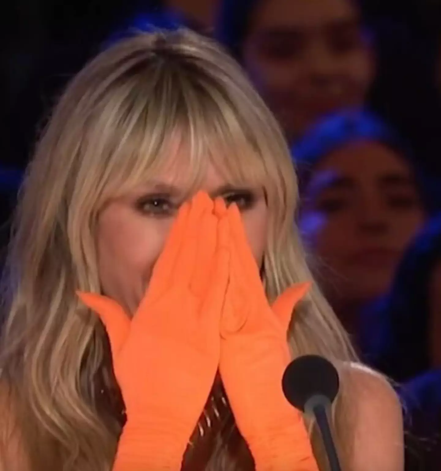 The judges struggled to watch the act.