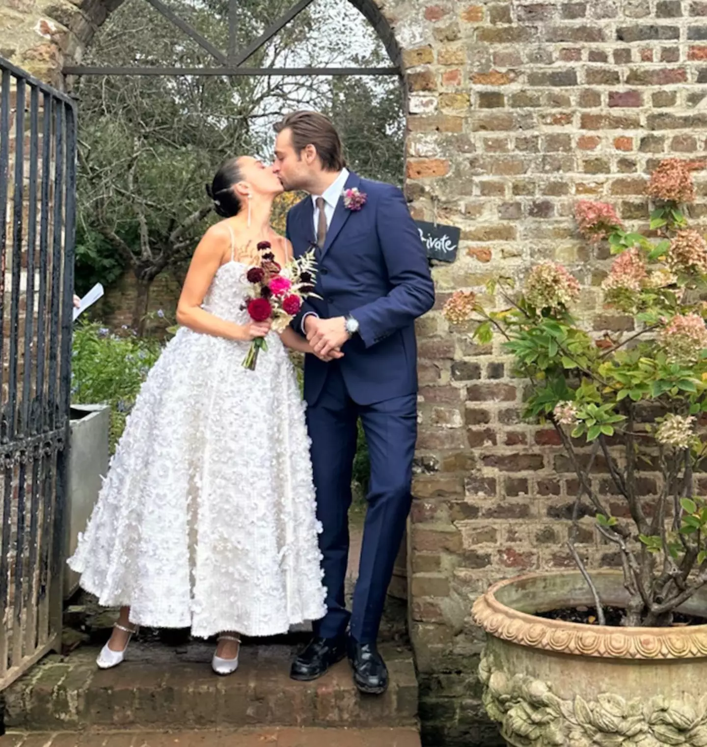 Bel Powley and Douglas Booth have tied the knot.