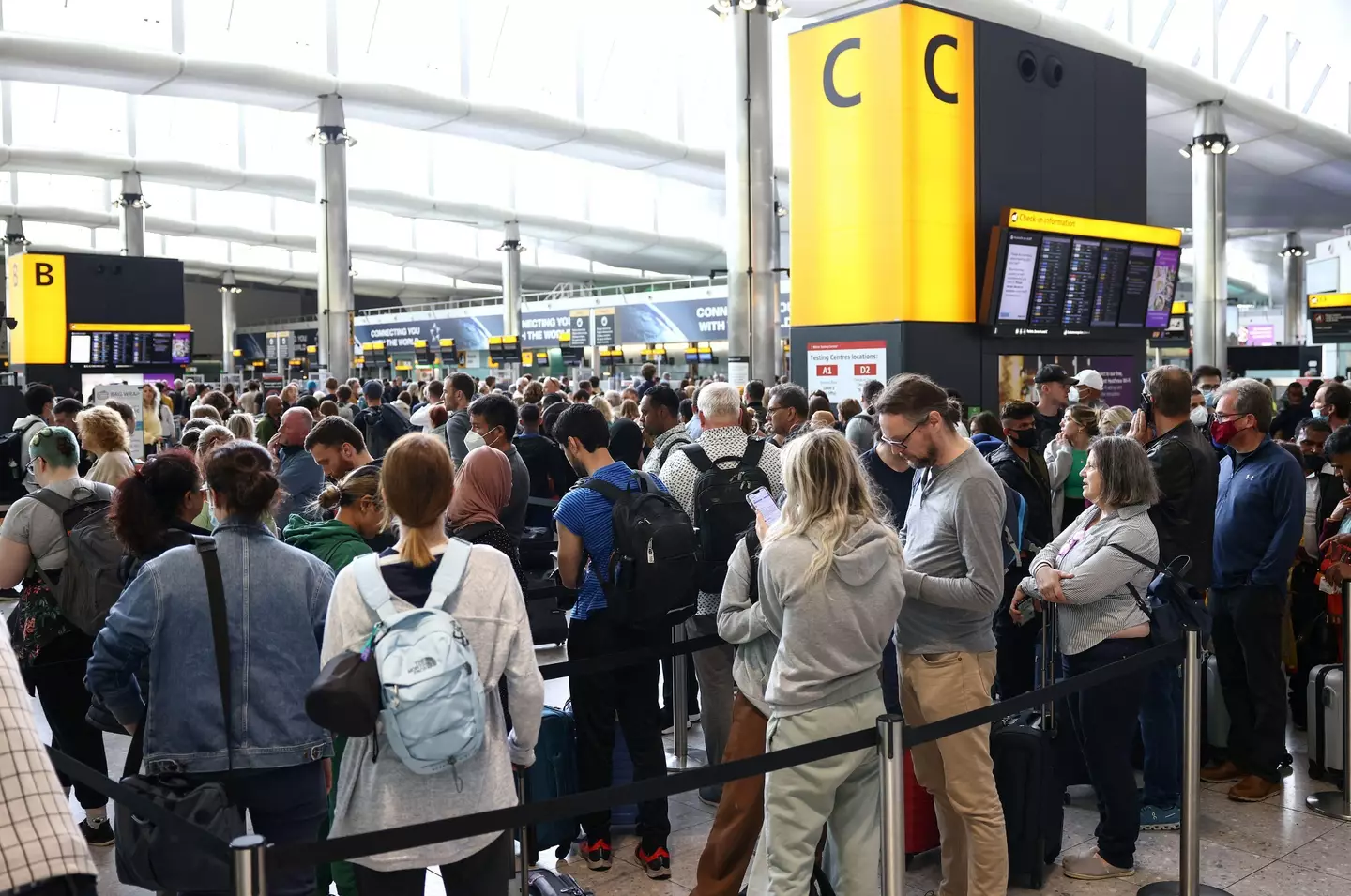 Heathrow Airport in June 2022.
