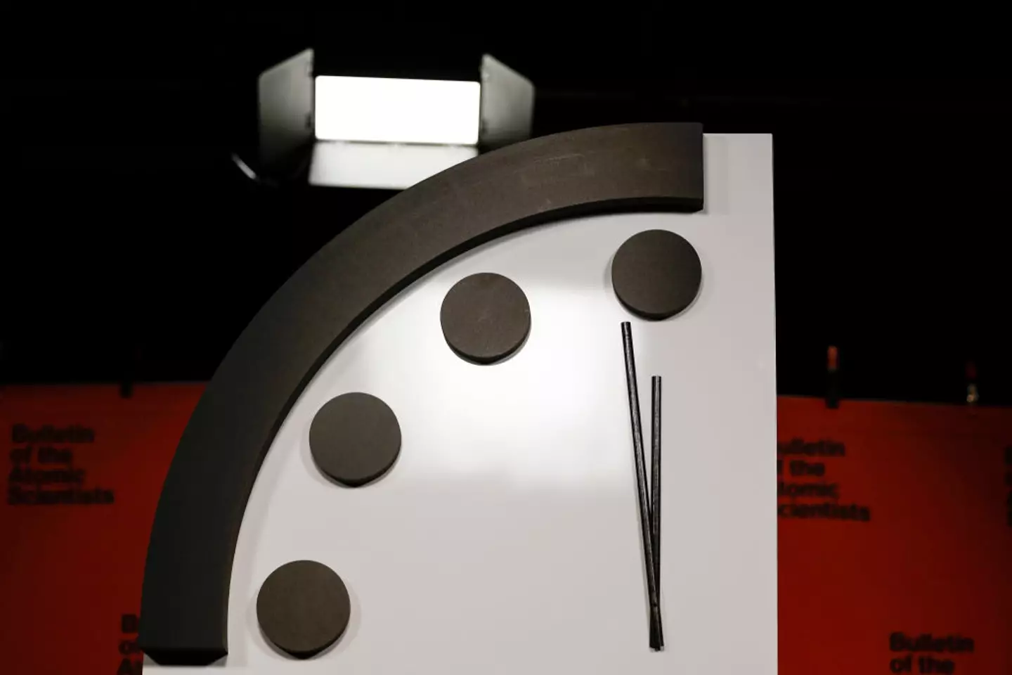 We're set to get a Doomsday Clock update tomorrow (28 January) at 3pm GMT (Anna Moneymaker / Staff / Getty Images)