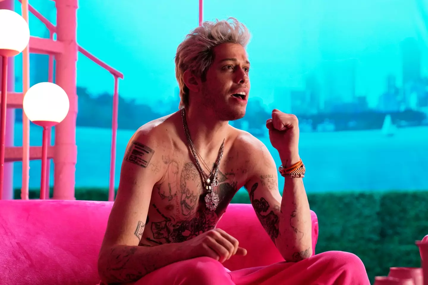 Pete Davidson, 31, is in the process of removing his hundreds of tattoos (Rosalind O'Connor/NBC via Getty Images)