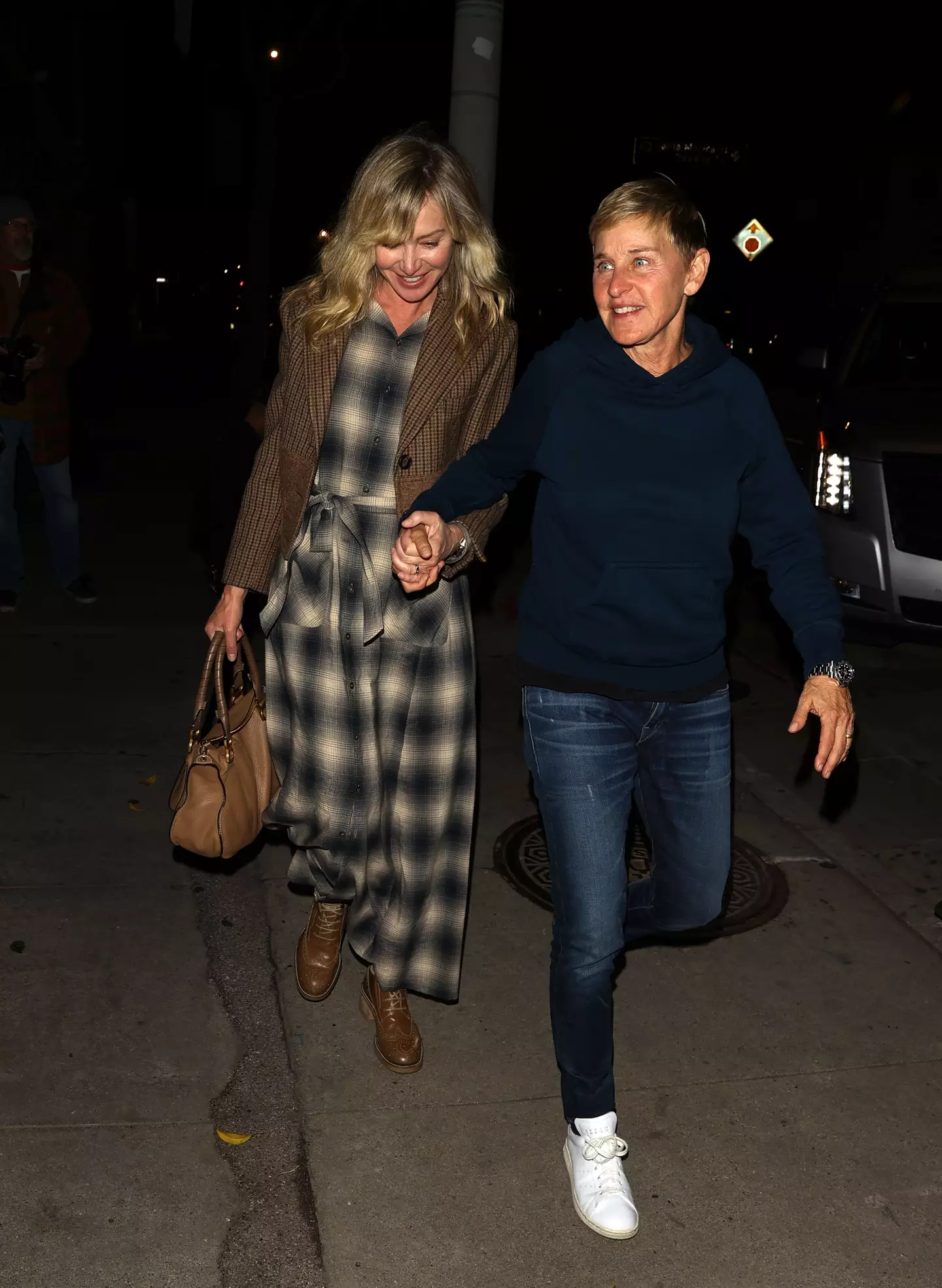 Ellen DeGeneres recently fled to the UK in response to Trump's rule (MEGA/GC Images)