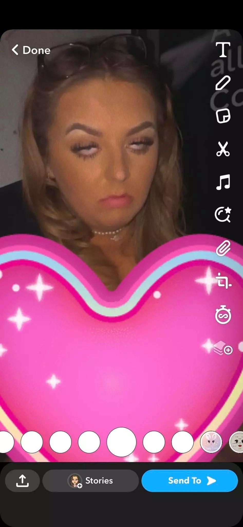 Kacie accompanied her post with pictures from the night.