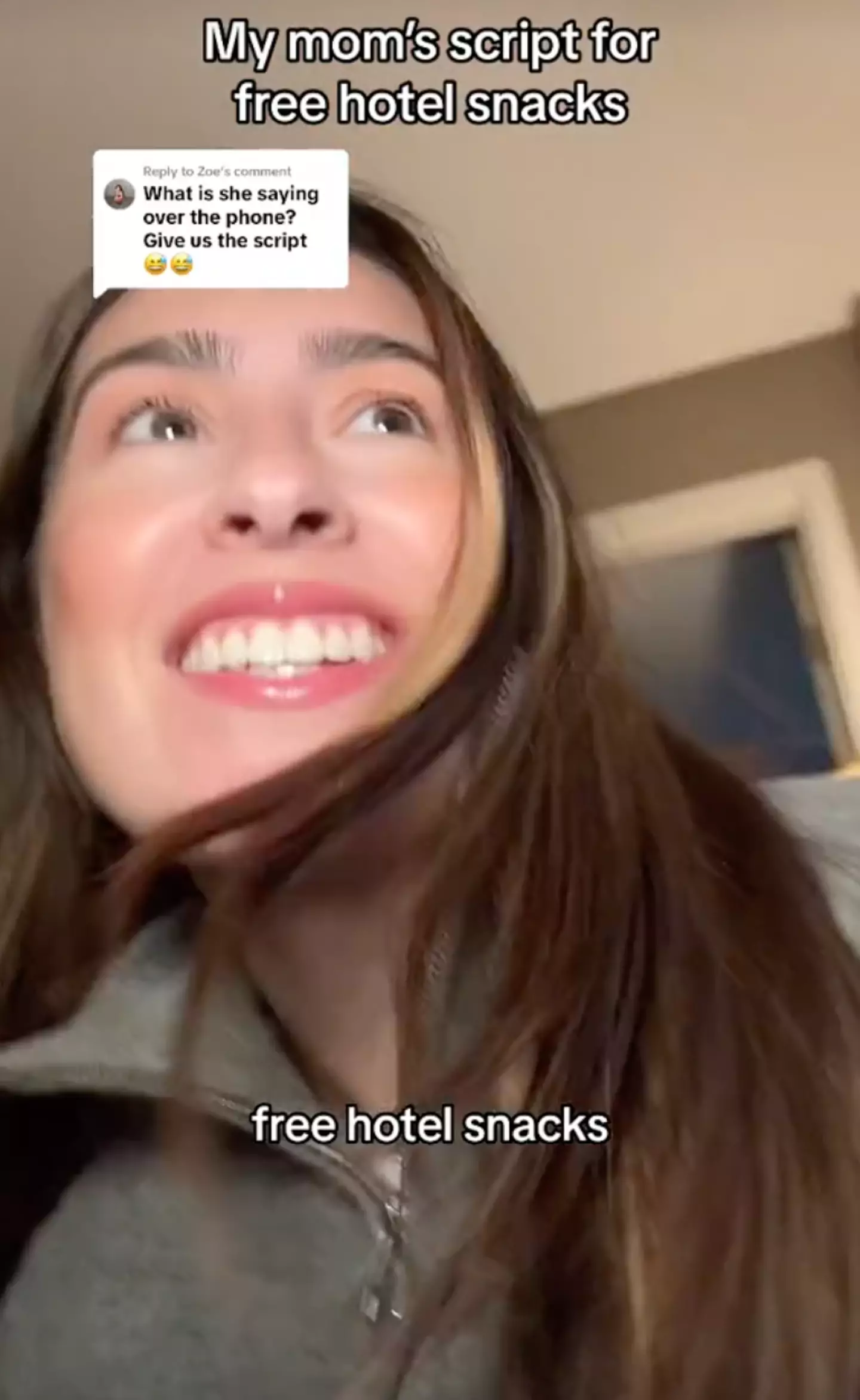 She revealed her mum's tried-and-tested 'script' to get the goodies.