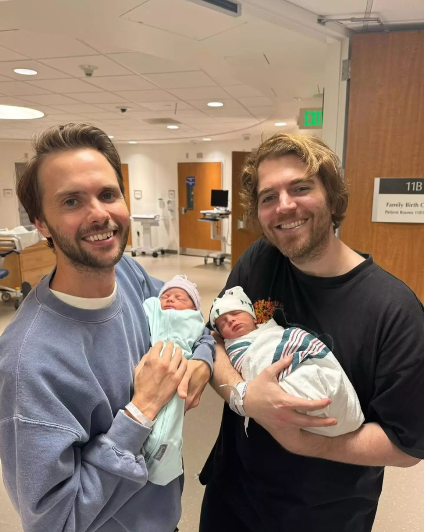 The duo welcomed twin boys.