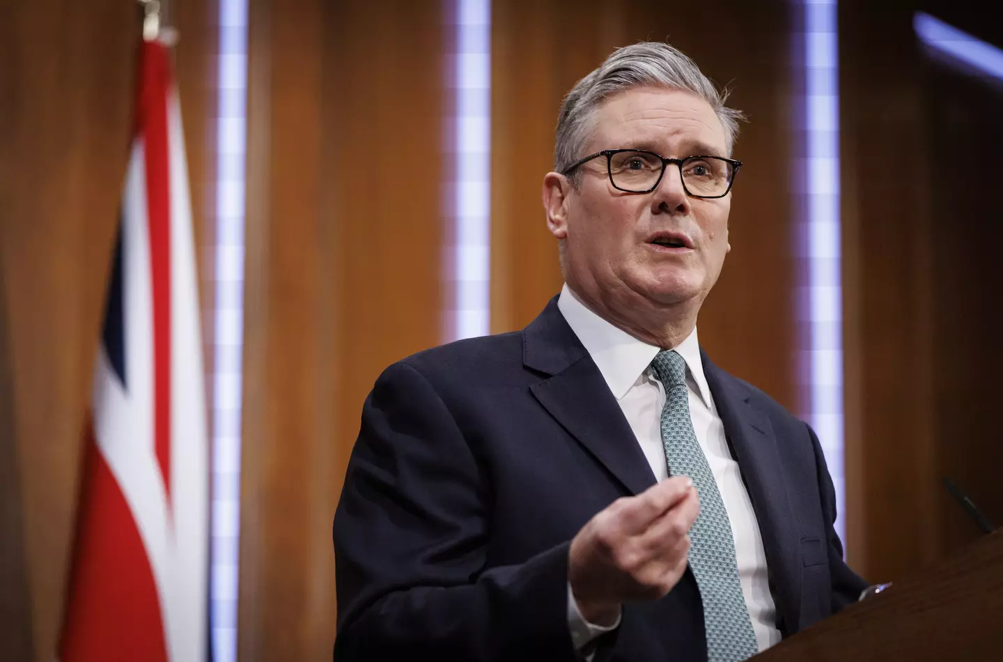 The British PM slammed Trump's remarks (Tolga Akmen/EPA/Bloomberg via Getty Images)