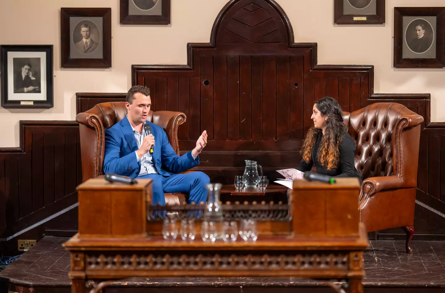 Kirk was famed for debating students (Nordin Catic/Getty Images for The Cambridge Union)
